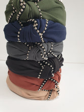 Load image into Gallery viewer, Knot Headband with studded beads