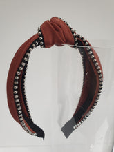 Load image into Gallery viewer, Knot Headband with studded beads