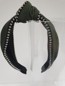 Knot Headband with studded beads