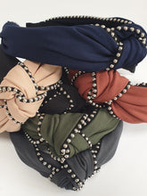 Load image into Gallery viewer, Knot Headband with studded beads