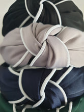 Load image into Gallery viewer, White Piping Knot Headband