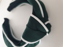 Load image into Gallery viewer, White Piping Knot Headband