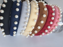 Load image into Gallery viewer, Studs &amp; Pearls Padded Headband