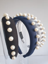 Load image into Gallery viewer, Studs &amp; Pearls Padded Headband