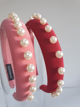 Load image into Gallery viewer, Studs &amp; Pearls Padded Headband