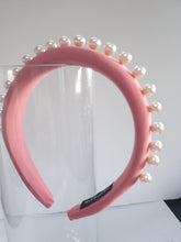 Load image into Gallery viewer, Studs &amp; Pearls Padded Headband