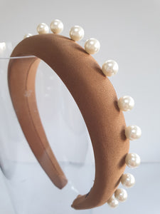 Studs & Pearls Padded Headband