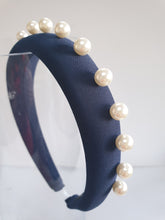 Load image into Gallery viewer, Studs &amp; Pearls Padded Headband