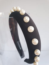 Load image into Gallery viewer, Studs &amp; Pearls Padded Headband