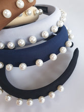 Load image into Gallery viewer, Studs &amp; Pearls Padded Headband