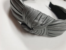 Load image into Gallery viewer, Pleated Leatherette Knot Band