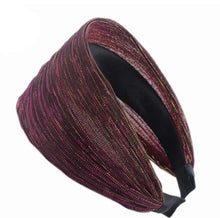 Load image into Gallery viewer, Wide Lurex Shimmer Headband