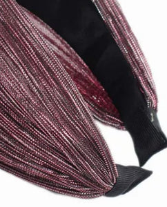 Wide Lurex Shimmer Headband