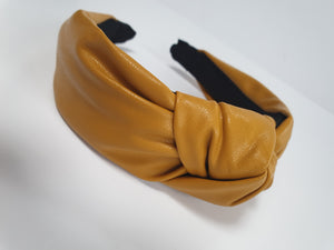 Leatherette Knot Headband