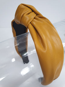 Leatherette Knot Headband