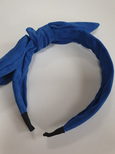 Suede Feel Headband - Wired Bow