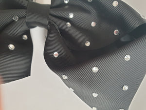 Oversized 8 Inch Bow with Crystals