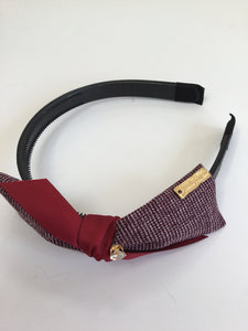 Tweed Bow Headband