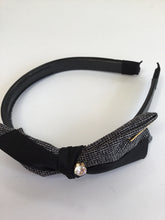 Load image into Gallery viewer, Tweed Bow Headband