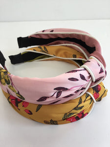 Print Headband with Piping Edge