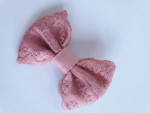 2 Inch Bow-tie Bow with lace