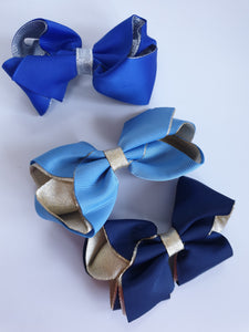 Lurex Shimmer Lined Bows 4 Inch