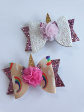 Load image into Gallery viewer, Unicorn Glitter Bows
