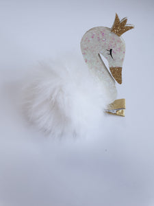 Swan Novelty Hair-Clip