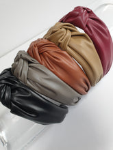 Load image into Gallery viewer, Leatherette Knot Headband