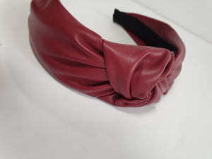 Leatherette Knot Headband