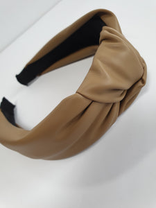 Leatherette Knot Headband