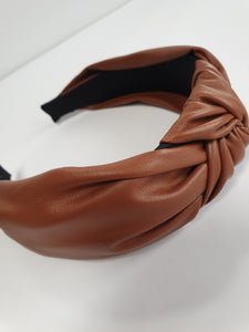 Leatherette Knot Headband