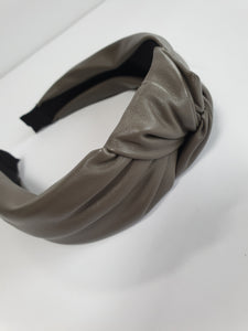 Leatherette Knot Headband