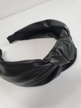 Load image into Gallery viewer, Leatherette Knot Headband