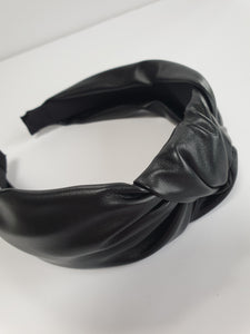 Leatherette Knot Headband