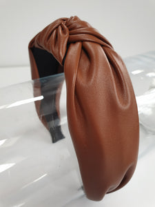 Leatherette Knot Headband