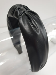 Leatherette Knot Headband