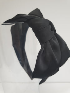 Side Bow Satin Headband