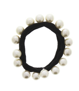 Black Ponies with pearl beads