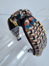 Load image into Gallery viewer, Leatherette Edged Tweed Knot-Band