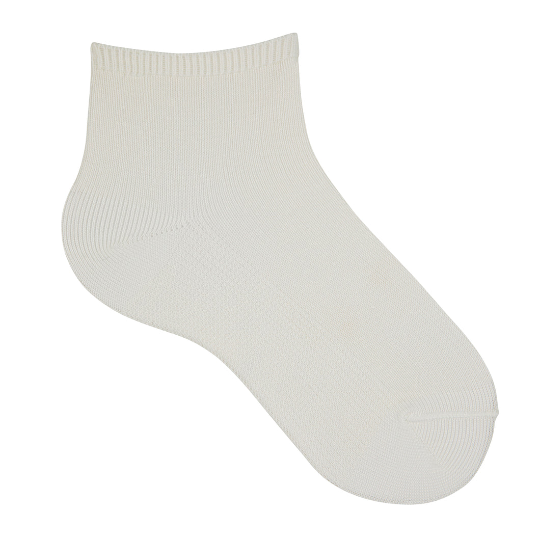 202 Cotton Ankle Socks Cream (off white) – BitzofGlitzUK