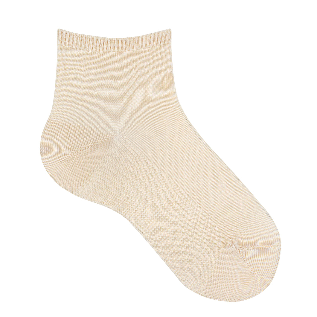 304 Cotton Ankle Socks - Linen