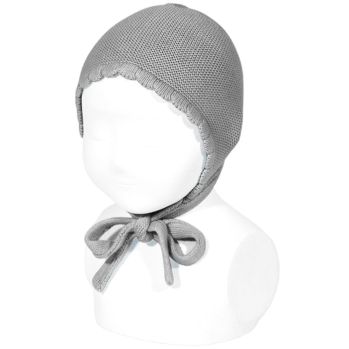 230 Light Grey - Garter Stitch Classic Bonnet - Condor