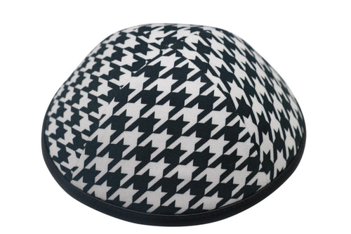 Houndstooth With Leather Rim- Ikippah