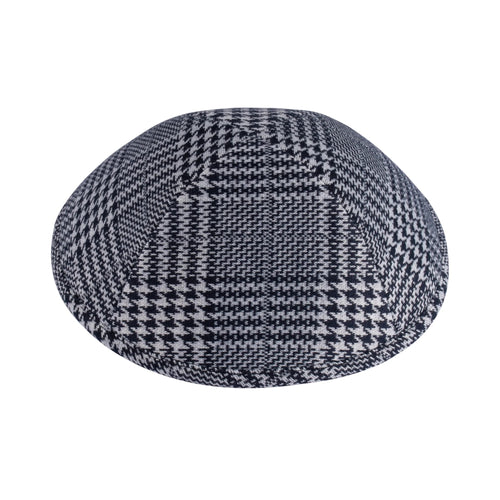 Navy & White Houndstooth Plaid - Ikippah