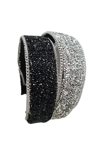 Wide Flat Sparkle Band