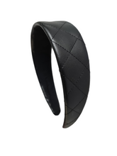 Load image into Gallery viewer, Quilted - Leather Wide Headband