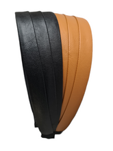 Load image into Gallery viewer, Tuck Pleated - Leather Wide Headband