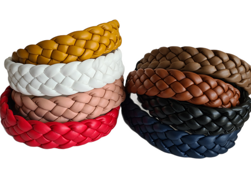 Braided Leather Headband