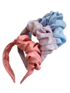 Satin Ruched Headband